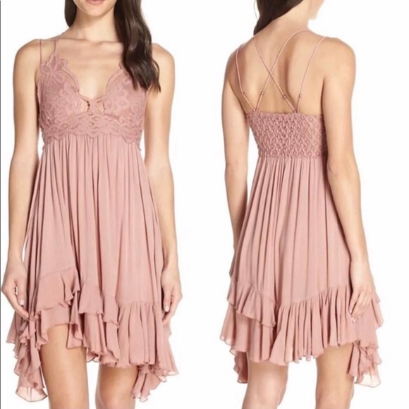 Free People Dresses & Skirts - FREE PEOPLE Adella Lace Mini Dress